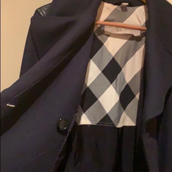 Burberry Navy and Black Coat - Picture 7 of 9